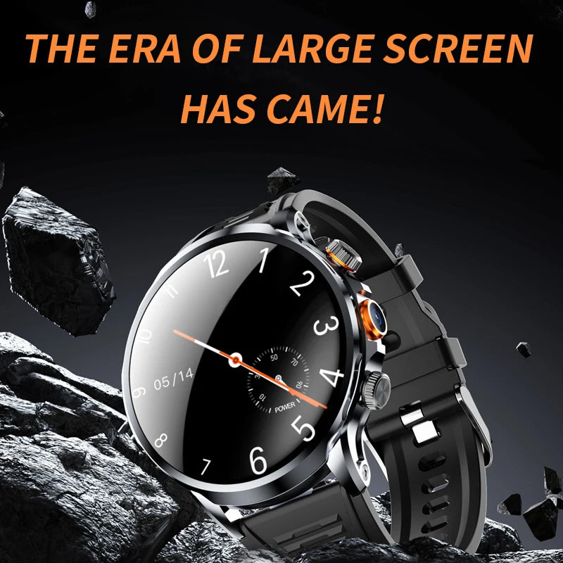 New Smart Watch SIM NFC GPS 4G WIFI 32GB 10-day battery life Health Monitor Sport Video Calls 1.85''Big Screen Android Men Women Vue
