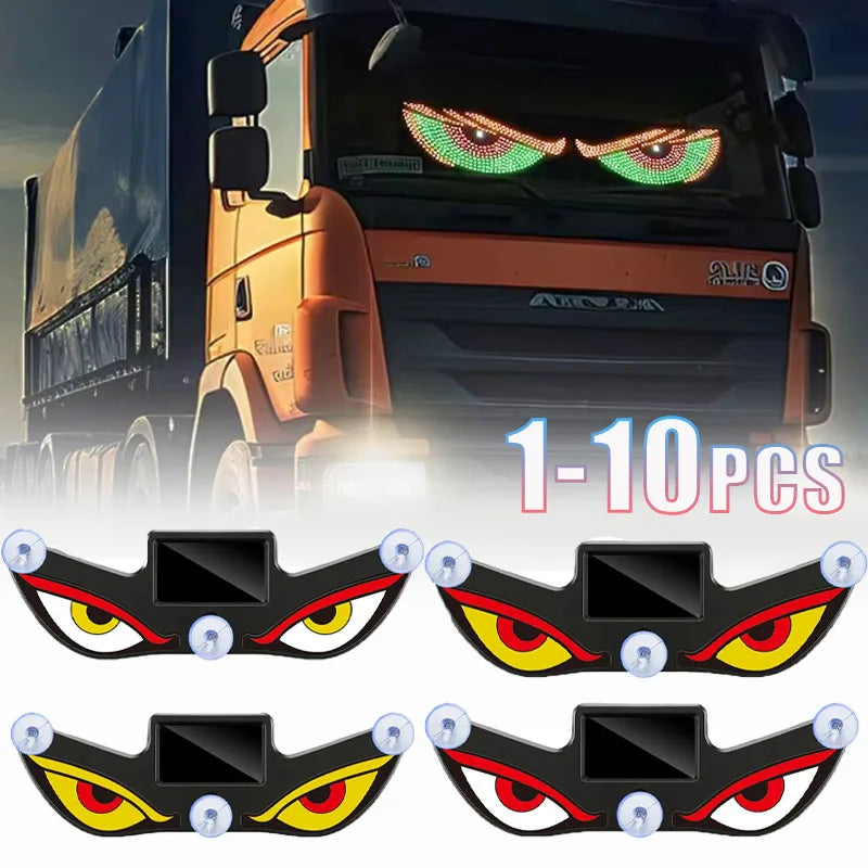 1-10PCS LED Demon Eye Sticker Glow Dark Universal Fit for Car Truck Motorcycle Hood Bumper Personalized Night Decoration Vue