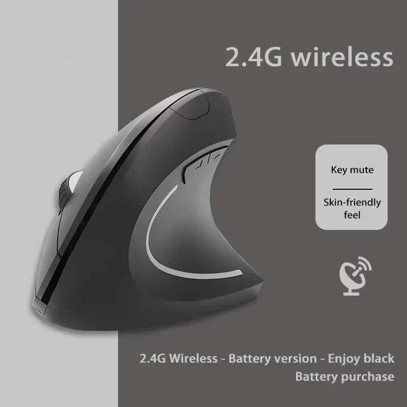 Lenovo Wireless Vertical Mouse Rechargeable Personalised Side Grip Ergonomic Bluetooth 2.4G Silent Gaming PC Computer Mouse Vue Wireless Battery