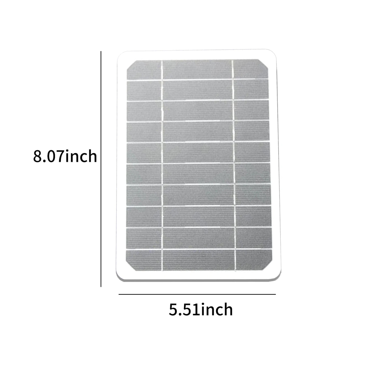 5W 5V Small Solar Panel with USB DIY Monocrystalline Silicon Solar Cell Waterproof Camping Portable Power Solar Panel Vue