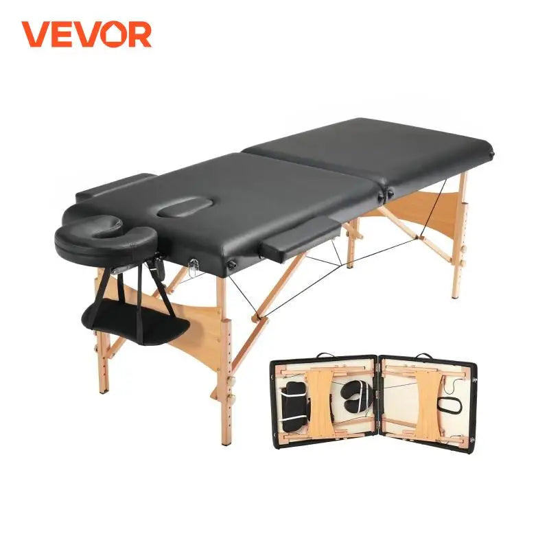 VEVOR Portable Massage Table Folding Lightweight Adjustable Salon Tattoo Bed for Massage Center Spa Therapy Clinic Home Beauty Vue