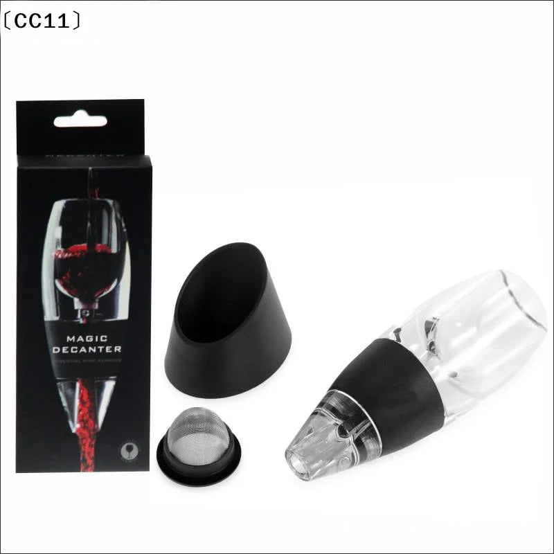 1 Set Red Wine Whisky Aerator Dispenser For Bar Party Kitchen Wine Decanter Pourer With Filter And Base Quick Sobering〔CC11〕 Vue