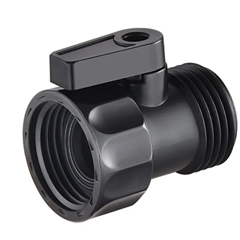 1PC 3/4" Durable Plastic Garden Hose Shut Off Valve, Leak-Proof Ball Valve Threaded Water Shutoff Coupling for Garden Irrigation Vue 1PCS-XCFL-A30