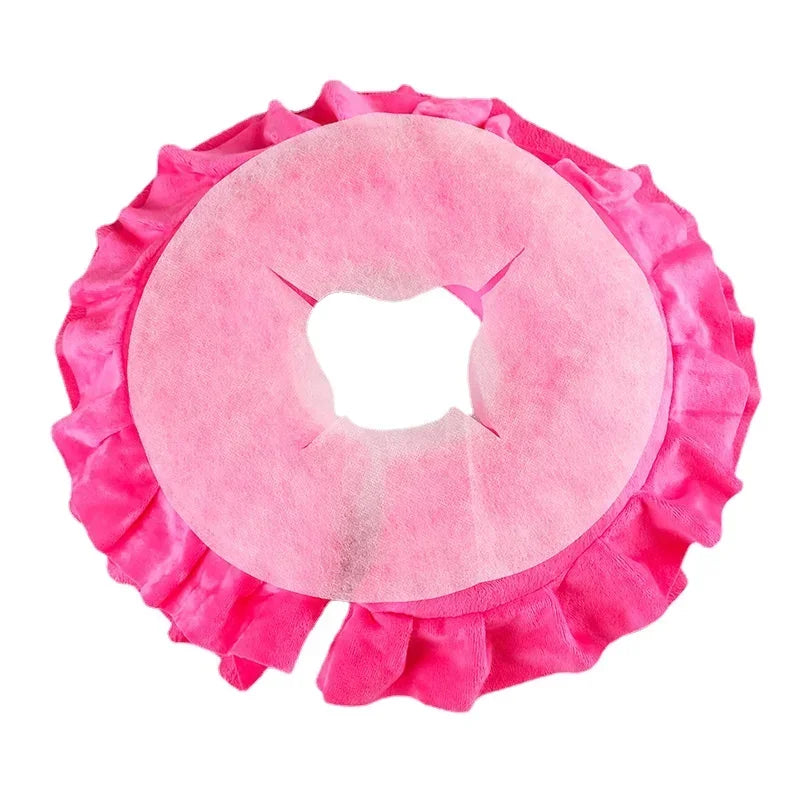 100Pcs Disposable Massage Table Sheets Headrest Pads Face Pillow Cover Cushion Cover Massage Face Cradle Table Head Rest Covers Vue