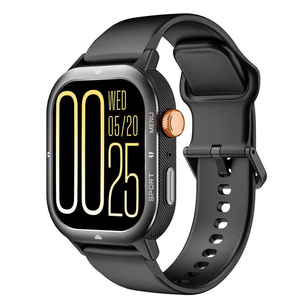 CUBOT Smartwatch U1, 1.93-inch Ultra-Thin Display,Heart Rate,Waterproof Sport Smart Watch for Men,Bluetooth Call,Fitness Tracker Vue Black China Mainland