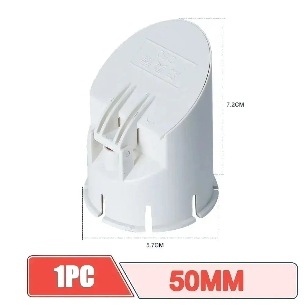 PVC Drain Pipe Rain Pipe Cap Sewage Pipe Large Displacement Anti-rat Cover White PVC Pipe Septic Tank Anti-odor Cover Balcony Vue