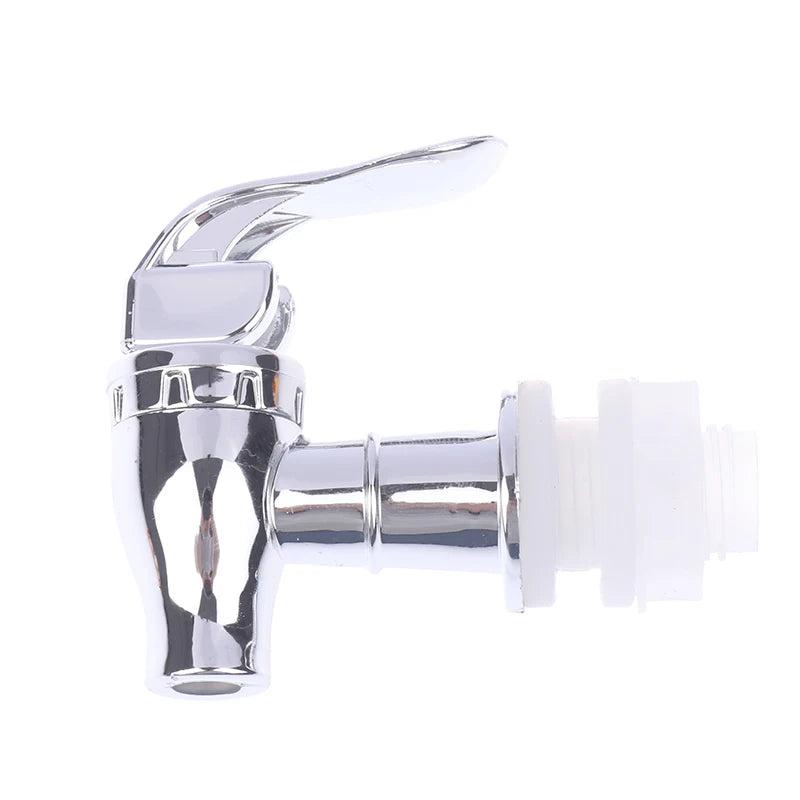 2L Glass Wine Bottle Faucet Replacement Wine Water Tank Spigot for Home Restaurant Party Bar Vue sliver