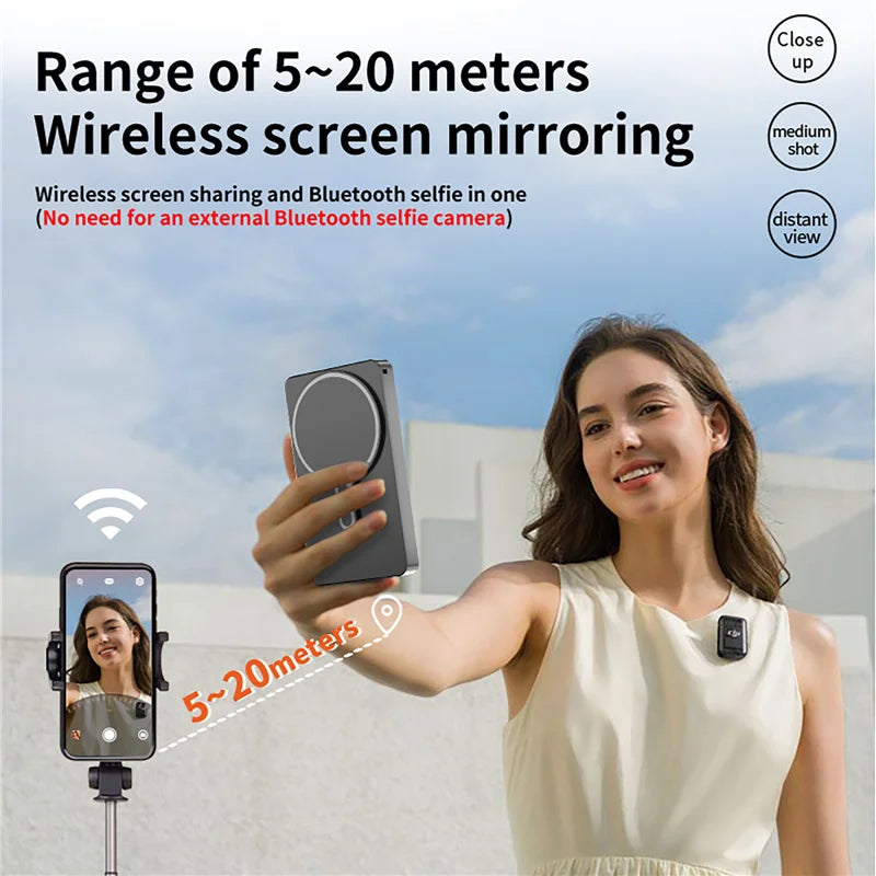 Upgraded X40L Magnetic Phone Vlog Selfie Monitor Screen for Phone Rear Camera for Selfie Rear Camera Compatible for Smartphone Vue
