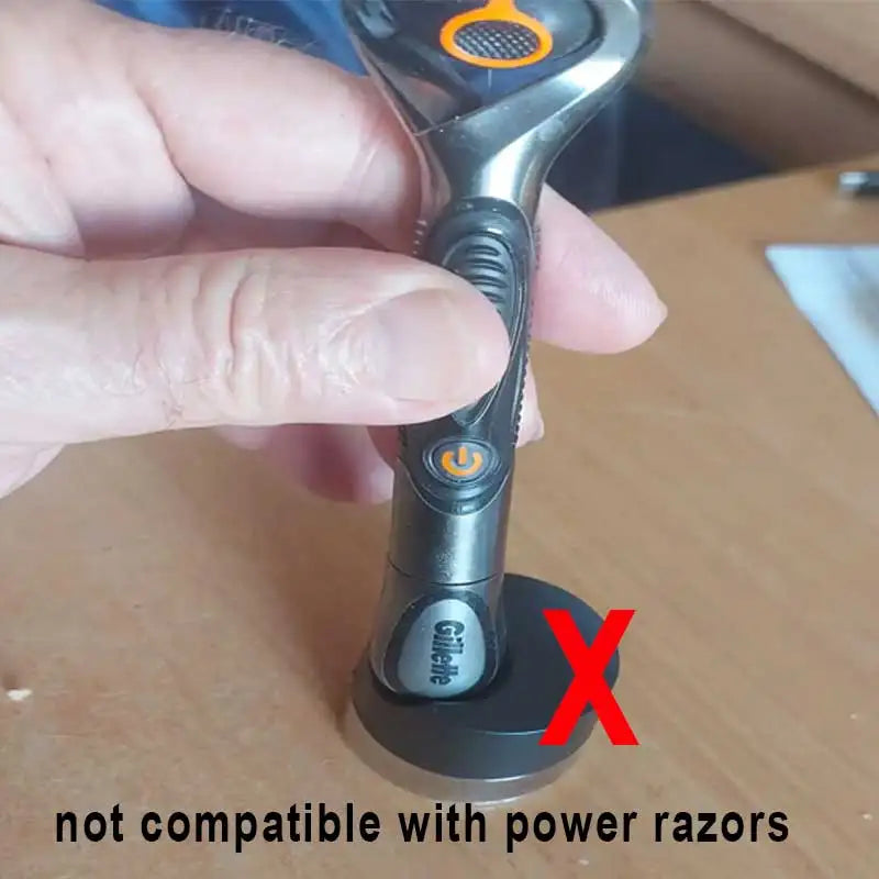 Manual Razor Draining Stand – Mach 3, Fusion 5 & Vector Razor Draining Stand Vue