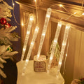 Whimsical Frosty Snowflake Icicle Curtain String Lights, Warm White LED Hanging Lights for Winter Christmas Home Party Decor Vue Warm White 10 string USB Type-C