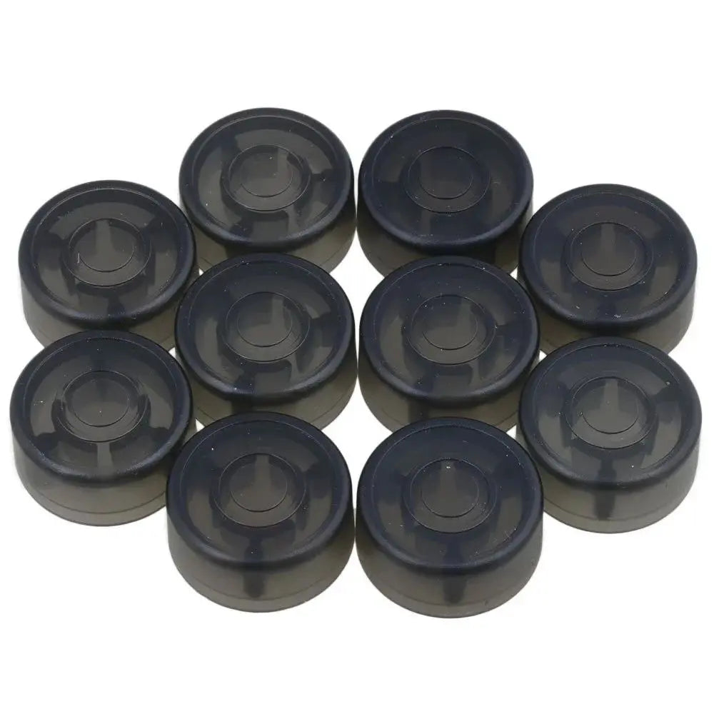 10Pcs/pack Amplifiers Candy Cover Button Bumper Footswitch Topper Protector Guitar Switch Pedal Cap Knob Cap Foot Nail Cap Vue black
