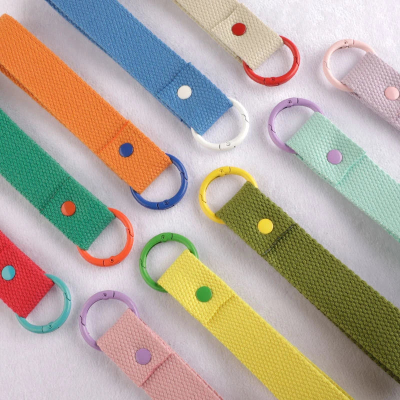 Fashion Cotton Keychain Lanyard Wrist Straps Schoolbag Backpack Pendent Key Chain Car Keys Canvas Strap Keyring Vue