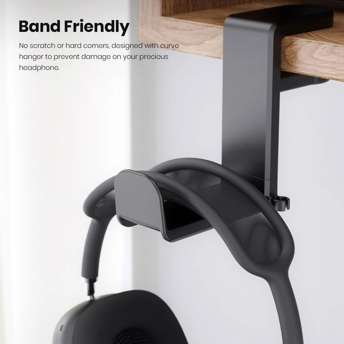 No Punch Table Clip Hook Headphone Holder 360 Degree Rotating Headphone Holder Miscellaneous Storage Hanging Vue