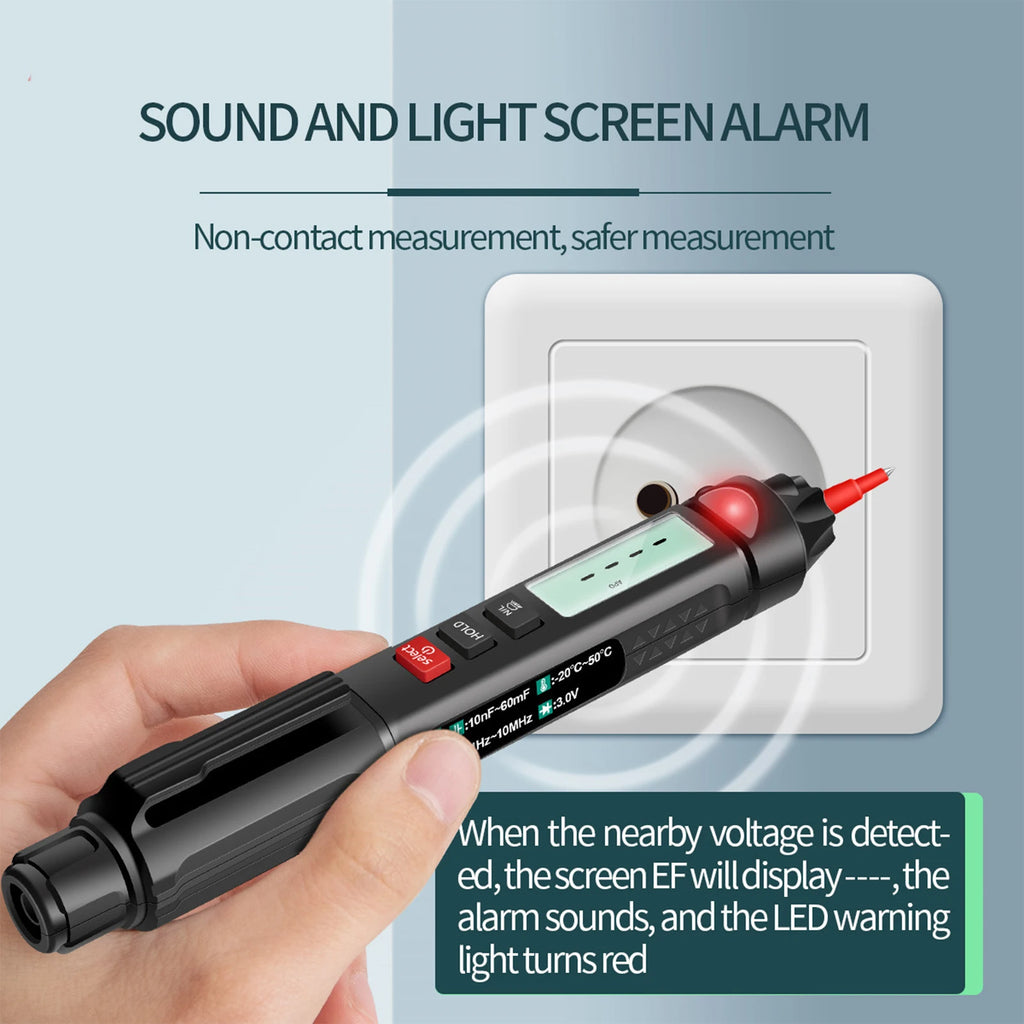 ANENG A3008 Pen Multimeter 6000 Counts Digital Multimeter Meter Tester with LCD Display Backlight Flashlight NCV Auto-off Vue