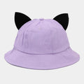 Fashion Cotton Cat Ears Hat Cute Ear Sun Protection Basin Breathable