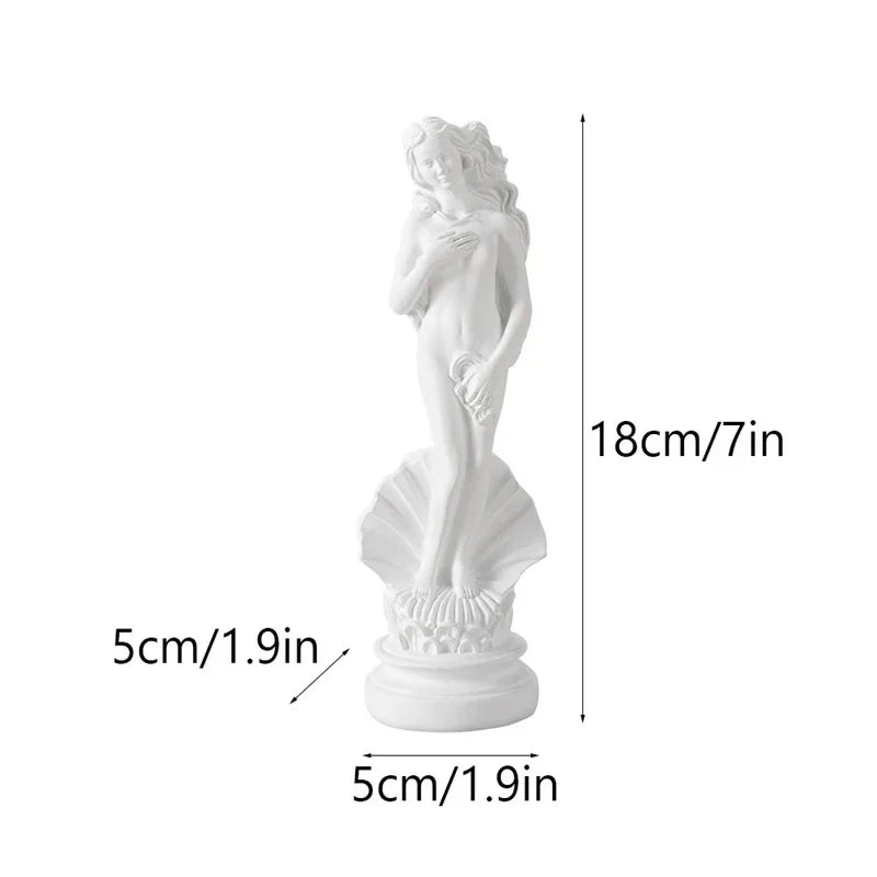 Classical Greek Goddess Statue Resin Figurine Home Decor Sculpture Table Centerpiece For Her Anniversary Gift Elegant Romantic Vue