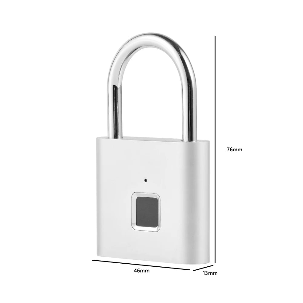 ALLOET Fingerprint Padlock – Keyless Smart Biometric Lock Fingerprint Padlock Vue