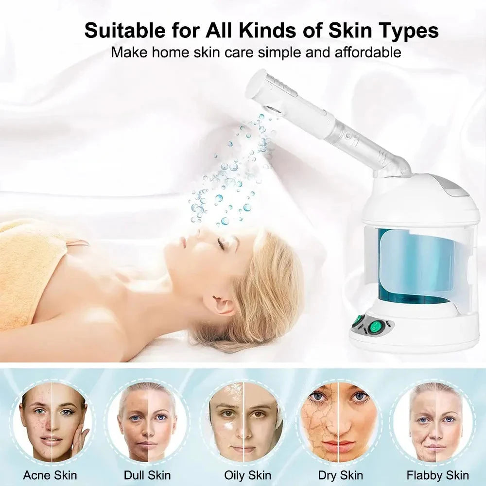 Ionic Ozone Face Steamer – Nano Mist Facial Vaporizer Facial Steamer Vue