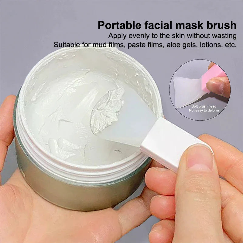 5Pcs Silicone Facial Mask Brush Face&Eye Cream Mud Mask Applicator Scraper Face Cleanse Brushes Travel Portable Skin Care Tools Vue