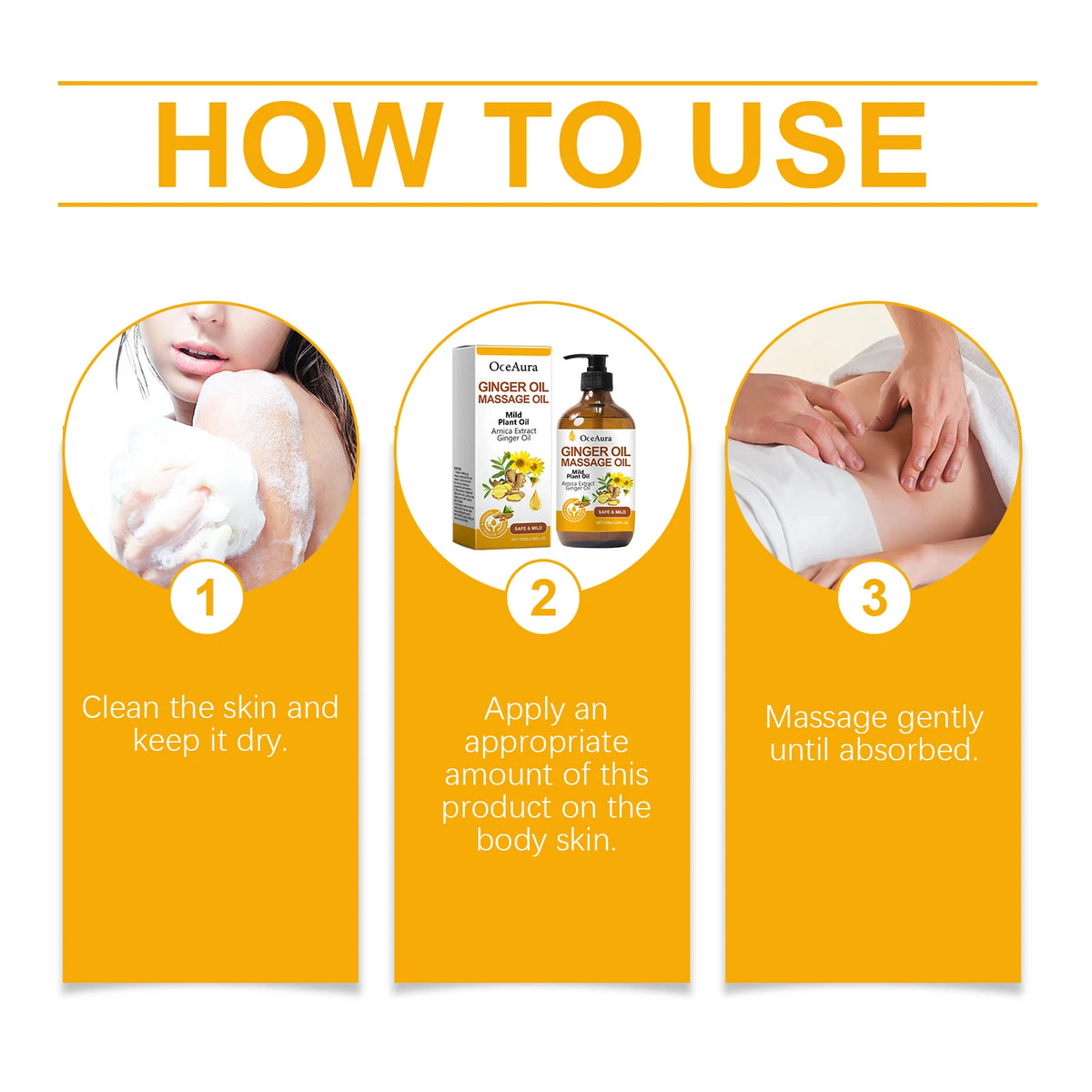 Body Relaxing Essential Oil Ginger Massage Oil Improve Rough Dry Skin Relieve Muscle Fatigue Body Nourishing Soft Care Vue