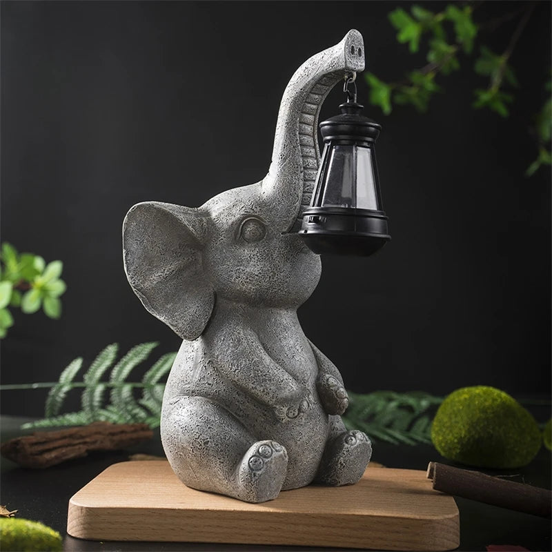 Elephant Resin Outdoor Garden Ornament Patio Yard Table Decor For Party Centerpiece Gift For All Ages Vue