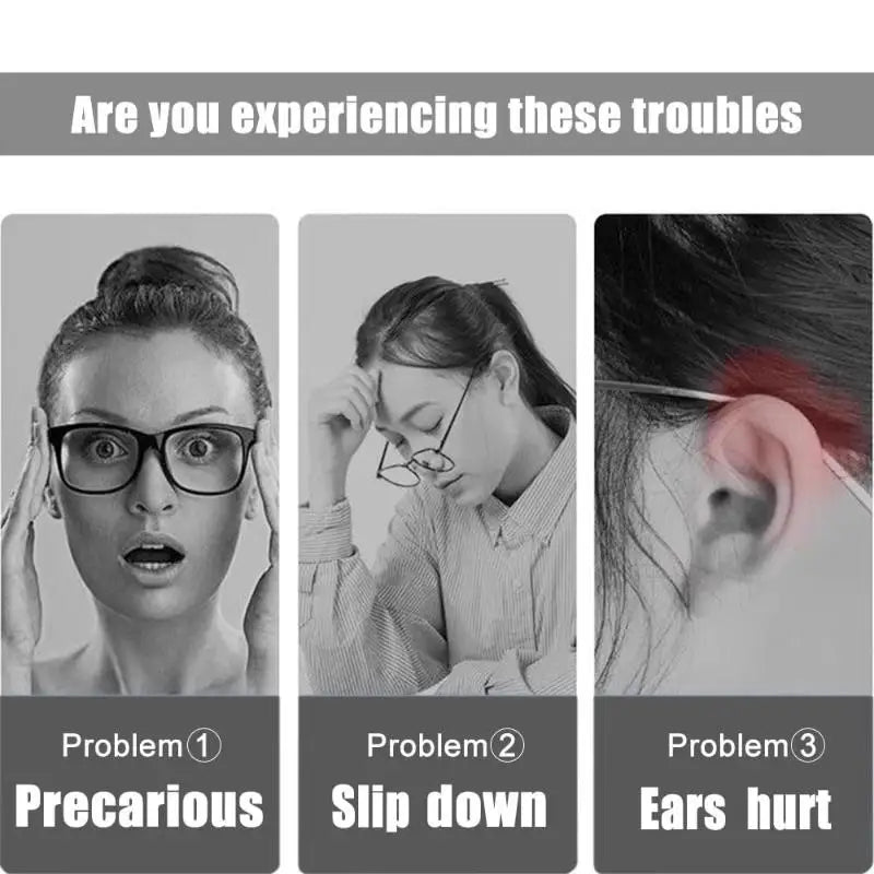 2 Pairs Silicone Anti-Slip Holder Glasses Anti-slip Cover Ear Hook For Sunglasses Eyeglass Leg Temple Tips Black White Brown Vue