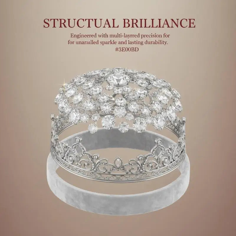 Wedding Hair Tiara Crystal Bridal Tiara Crown Silver Color Diadem Veil Tiaras Wedding Hair Accessories Headpieces Head Jewelry Vue
