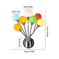 Glass Rainbow Balloon Wall Lamp Ambient Light Creative Design Decorative Wall Mounted Wall Mounted Art Decorative Vue 41x35cm