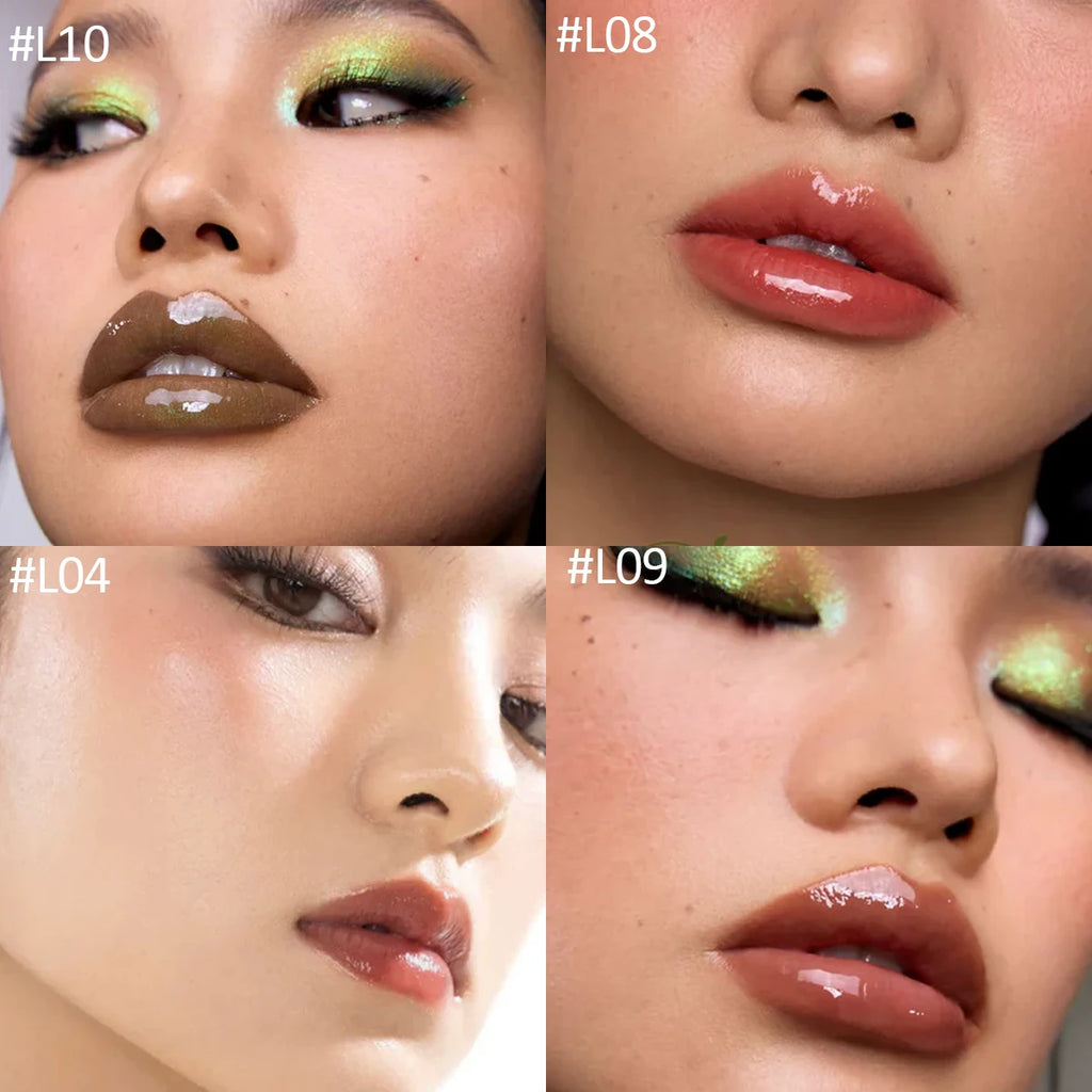 Girlcult Shine Lipstick,High-Reflection Gloss,Long-Lasting Wet Look,Sheer & Hydrating Finish,Luxury Makeup,Quick Application Vue