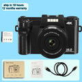 4K Digital Camera 48MP Vlogging YouTube 60FPS Auto Focus 16X Zoom Camcorder Recording Video With LENS Selfie Time Set New Camera Vue No WiFi