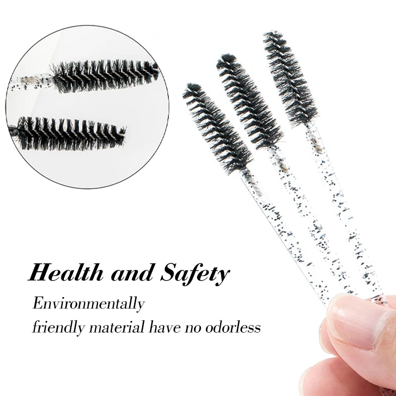 50pcs Disposable Eyelash Brushes Eyelashes Extension Tools Eyebrow Brush Mascara Wands Applicator Spoolers brosse cils Vue