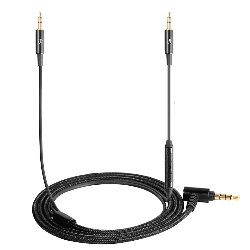 Replacement Cable for Sol Republic Master Tracks HD V8 V10 V12 X3 3.5mm to 2.5mm Audio Wire with Mic for iPhone Mi Headphone Vue