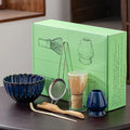 6Pcs/set Matcha Whisk Scoop and Holder Matcha Bowl with Strainer Japanese Matcha Ceremony Accessory Vue 6PCS