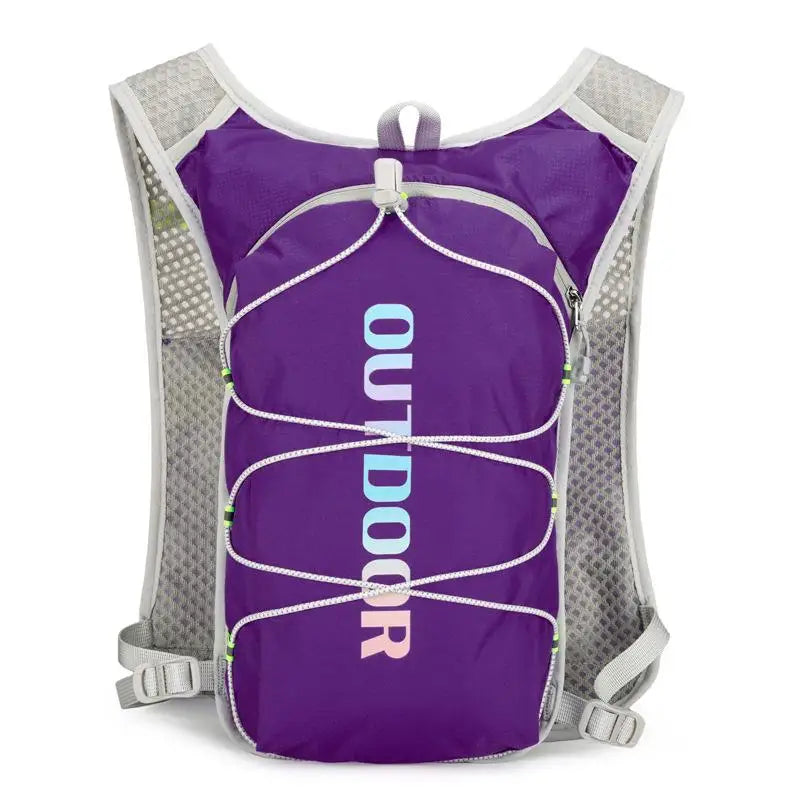 CC11Outdoor Trail Running Backpack Ultralight Race Hydration Vest Vue Purple