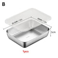 CC11Stainless Steel Sushi Display Plate Rectangle Tray Sashimi