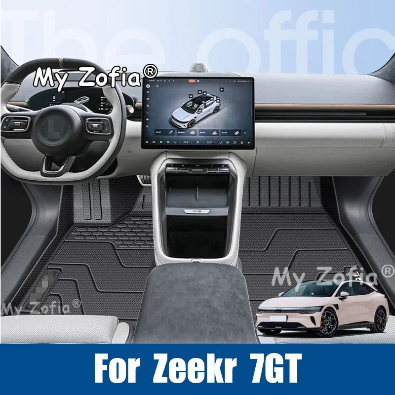 For Zeekr 7GT 2025 2026 Full Waterproof TPE Car Floor Mats Custom Fit Auto Foot Pads Carpet Interior Modification Accessories Vue