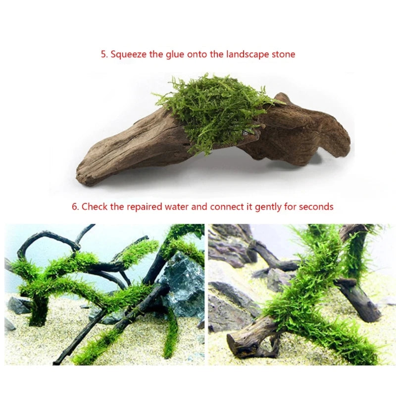 25-Pack Aquarium Gel Glue for Coral, Driftwood & Aquatic Plants Aquarium Adhesive Gel Vue