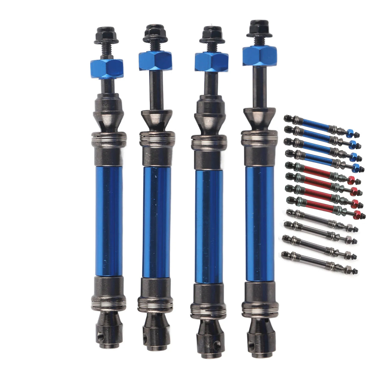 4Pcs CVD Front Rear Drive Shaft Metal Transmission Axle for Traxxas Slash 4X4 1/10 RC Car Vue