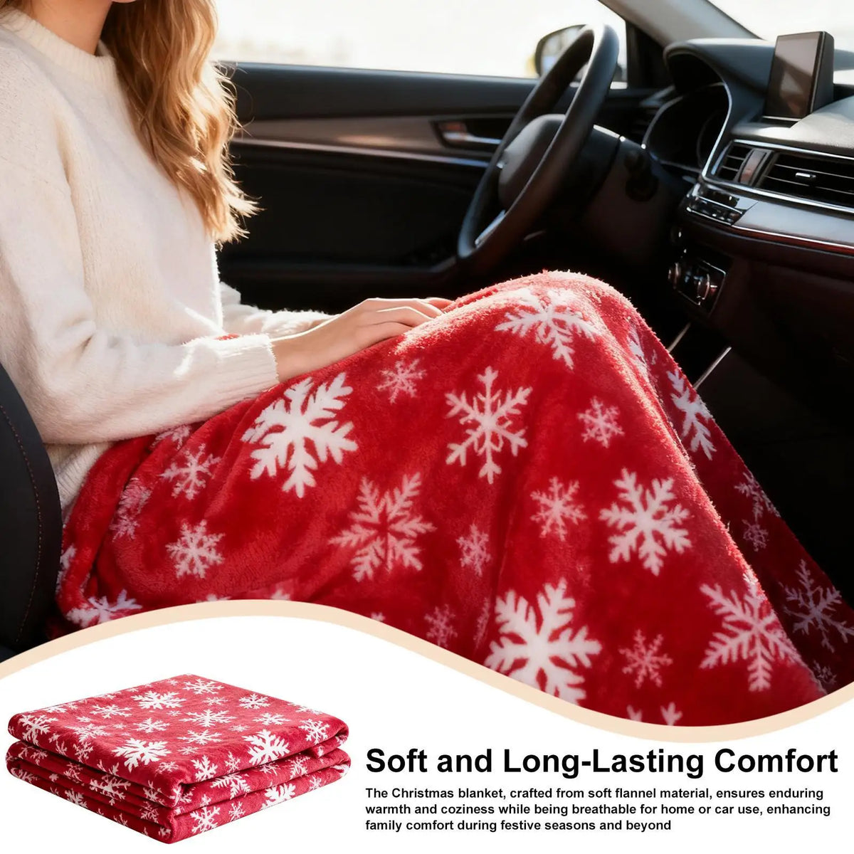 Christmas Blanket Soft Fleece Warm Home Decor Winter Flannel Blanket Christmas Decorations for Women Wife Sofa Bed Living Room Vue