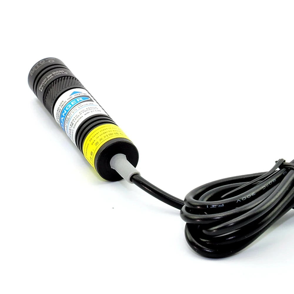 Adjustable 405nm Violet Blue Laser Diode Module 100mw 200mw 300mw 5V Power Adapter 16*68mm Vue