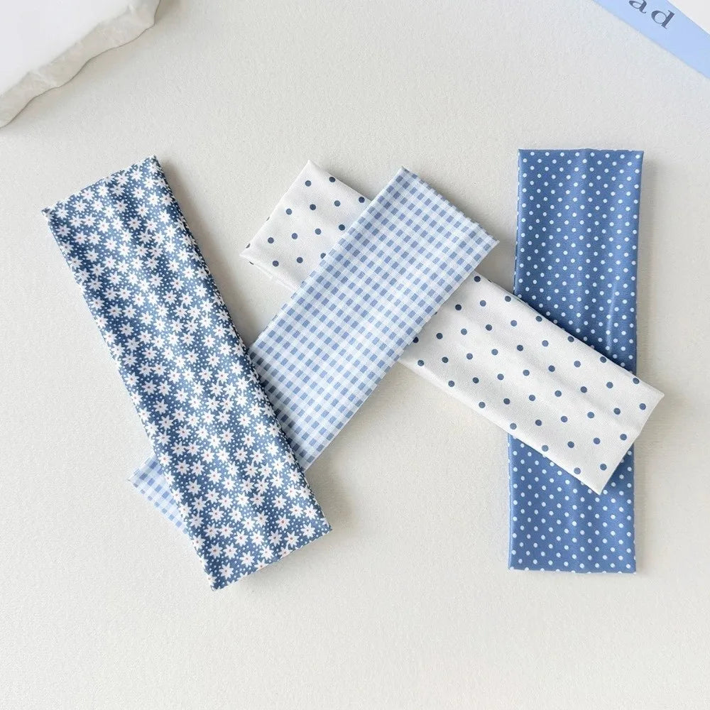 Boho Polka Dot Wide Headbands Sweat-absorbent Elastic Hairband Vue