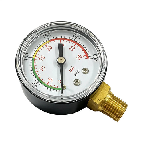 0-35 PSI Pool Pressure Gauge, Accurate Easy-Read Color Dial, Durable Replacement for Pool Filter Spa Hot Tub Water Pump Vue