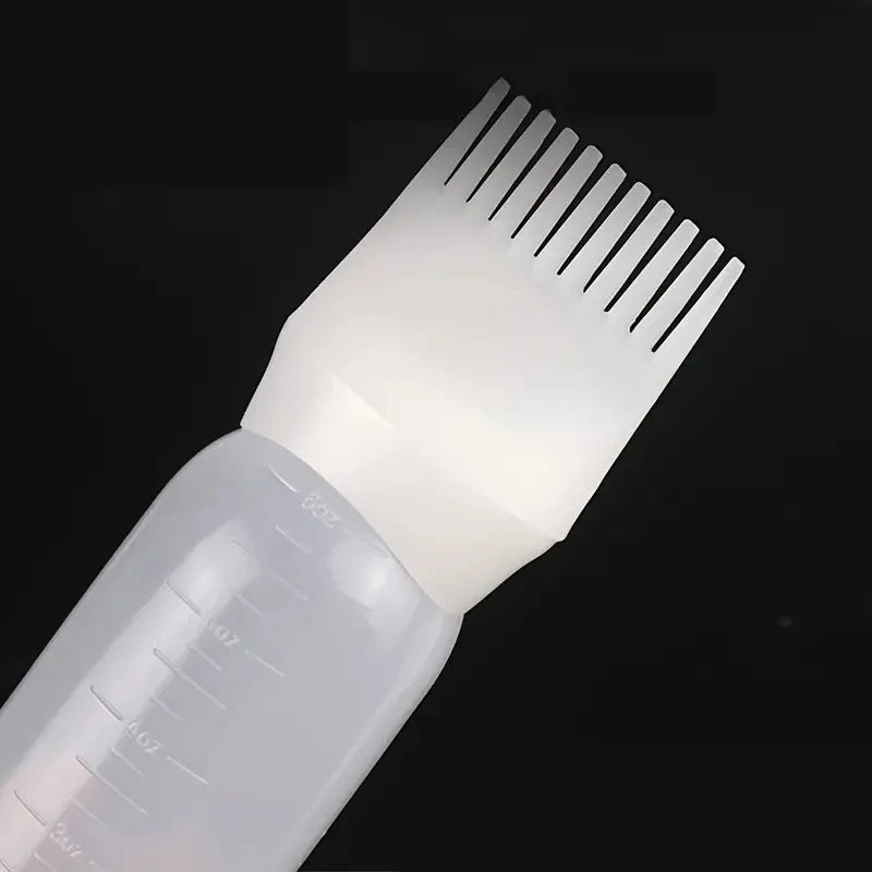 KLINA 120ml Hair Root Comb Applicator Bottle Hair Color Oiling Dye Brush Squeeze Bottles For Styling ABS Refill Container Vue