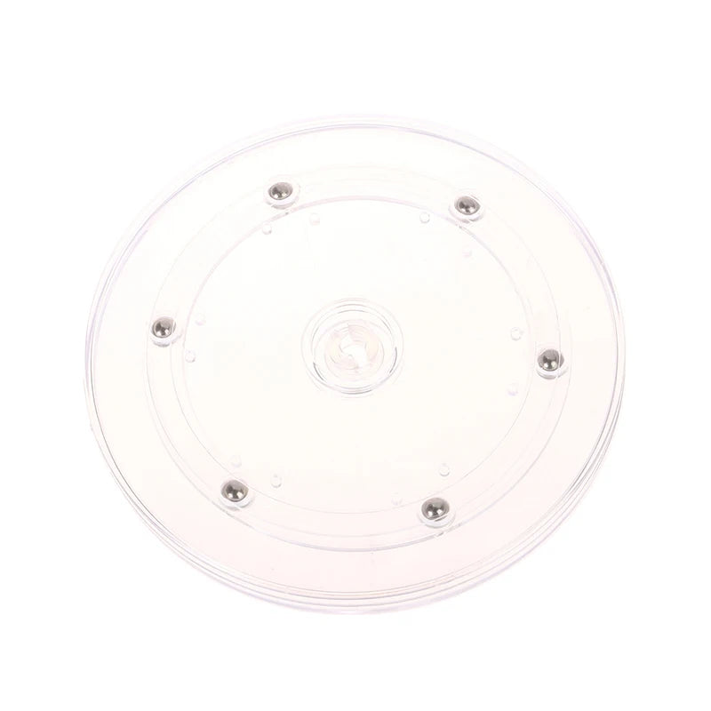 75-200mm Acrylic Transparent Turntable Plastic Displays Rotating Base Photography Showcase Home Decor Craft Accessories Vue 75mm