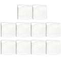 10 Piece Adhesive Acrylic Square Magnet Making Kit Clear Refrigerator Magnet Design Set for Kitchen Cabinet Classroom Vue Clear 10pcs
