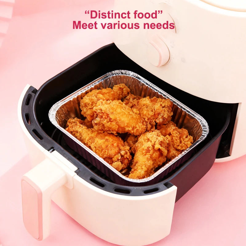 10Set Loaf Pans With Lids And Spoons Non-Stick Square Aluminum Foil Baking Pan Bread Container Heat-Resistant Cake Pans Vue