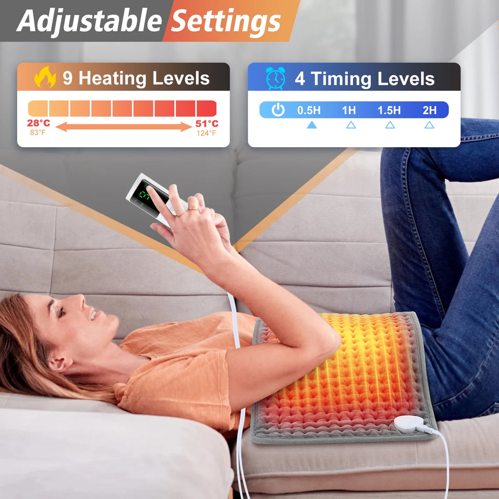 Electric Heating Pad Thermal Mat – Neck, Back & Body Warmer Electric Heating Pad Vue