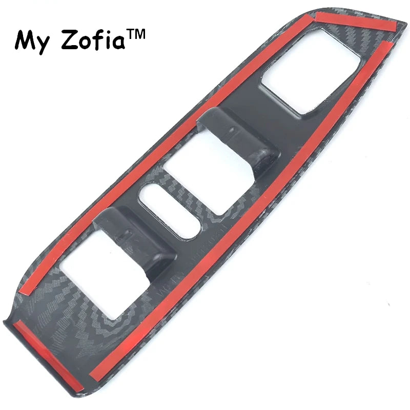 For GWM Poer KingKong 2023 2024 2025 Window Control Switch Steering Wheel Panel Cover Trim Carbon Fiber Cover Trim Accessories Vue