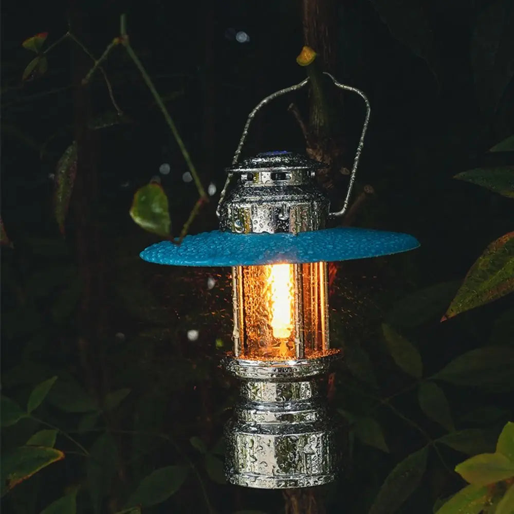 Emergency Lighting Retro Style Horse Lantern Portable LED Emergency Lamp Long Lasting Rechargeable Atmosphere Lighting Hiking Vue