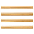 4 Pcs Non-Slip Wooden Mahjong Racks With Pushers, 45CM Durable Tile Holders & Push Tools For Family, Travel & Outdoor Game Fun Vue A